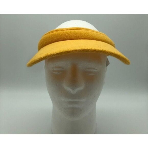 J.Crew Terry Cotton Visor Packable Mustard Yellow BI442 Women's One Size OS NWT - Picture 1 of 10